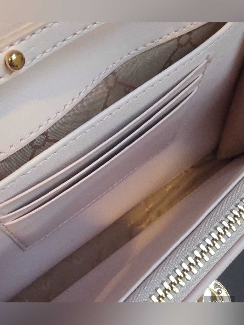 Ted Baker Pink Floral Chain Crossbody Bag with Gold Hardware - Picture 11 of 15